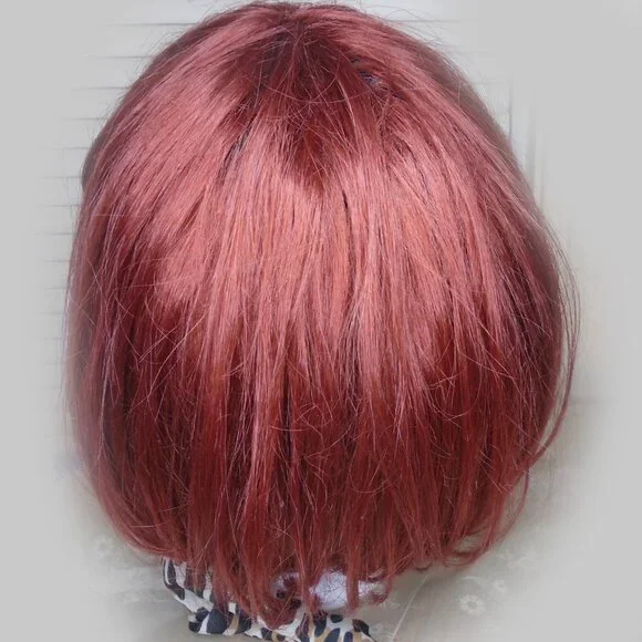 Red Hair Wig, Classic Bob for 50s Looks and 60s 70s 80s etc Styles - Picture 4 of 15